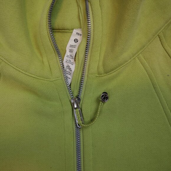 Lululemon XS/S Green Scuba Hoodie - Picture 4 of 5